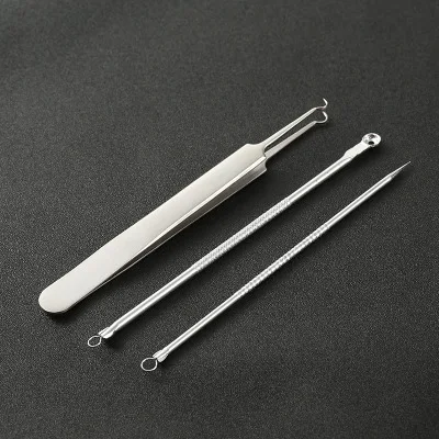 3PCS Acne Extractor Set Blackhead Comedone Remover Nipper Stainless Pimple Blemish Comedone Acne Extractor Remover Tools
3PCS Acne Extractor Set Blackhead Comedone Remover Nipper Stainless Pimple Blemish Comedone Acne Extractor Remover Tools