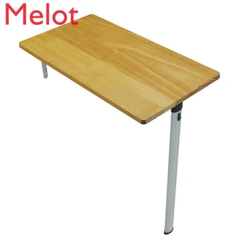 Small Dining Table Home Wall Folding Wall Table Simple Simple Rectangular Solid Wood Training Laptop