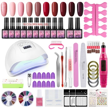 COSCELIA Manicure Set With 80W UV LED Lamp Dryer 8ML Nail Gel Polish Kit Soak Off Varnish All For Nail Art Tools From Ship RU
COSCELIA Manicure Set With 80W UV LED Lamp Dryer 8ML Nail Gel Polish Kit Soak Off Varnish All For Nail Art Tools From Ship RU
