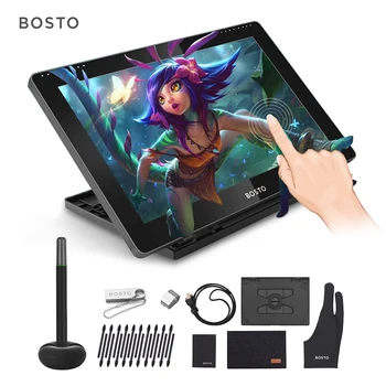 BOSTO BT-16HDT 15.6 Inch H-IPS LCD Graphics Drawing Digital Tablets Art Graphics Tablet Monitor 8192 Interactive Stylus Pen 
BOSTO BT-16HDT 15.6 Inch H-IPS LCD Graphics Drawing Digital Tablets Art Graphics Tablet Monitor 8192 Interactive Stylus Pen