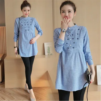 Dresses Maternity Clothings Pregnant women casual striped cotton wide medium long women blue long A-line skirt round loose waist 
Dresses Maternity Clothings Pregnant women casual striped cotton wide medium long women blue long A-line skirt round loose waist