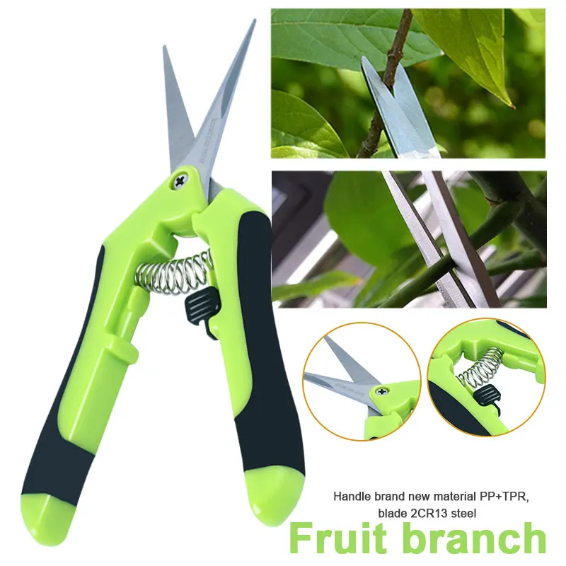 Green Stainless Steel Handmade Garden Scissors Gardening Scissors Yardman Tool Pruning Shears PP Handle Durable Sturdy Sharp
Green Stainless Steel Handmade Garden Scissors Gardening Scissors Yardman Tool Pruning Shears PP Handle Durable Sturdy Sharp