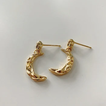 925 Silver Texture moon Drop Earrings Boho Jewelry Korean Earrings Minimalism Brincos Pendientes Charm Earrings for Women
925 Silver Texture moon Drop Earrings Boho Jewelry Korean Earrings Minimalism Brincos Pendientes Charm Earrings for Women