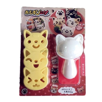 Cute Cat Onigiri Rice Ball Sushi Mold Decor Cutter Sandwich DIY Tool Bento Accessories Kitchen Gadgets for Kids
Cute Cat Onigiri Rice Ball Sushi Mold Decor Cutter Sandwich DIY Tool Bento Accessories Kitchen Gadgets for Kids