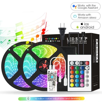 OHANEE Led Strip WIFI Waterproof 5050RGB Colorful Led Running Light Intelligent Voice Control Remote App
OHANEE Led Strip WIFI Waterproof 5050RGB Colorful Led Running Light Intelligent Voice Control Remote App