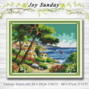 Seaside village scenery decor painting 14CT 11CT counted cross stitch kits embroidery set Needlework Set chinese cross stitch
Seaside village scenery decor painting 14CT 11CT counted cross stitch kits embroidery set Needlework Set chinese cross stitch