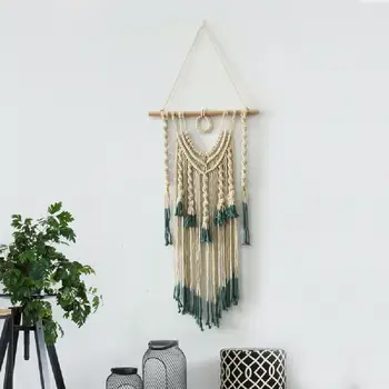 Wall Hanging Green And Beige Woven Tapestry Tassels Pendant Wall Art Bedroom Living Room Dorm Backdrop Home Decoration Macrame
Wall Hanging Green And Beige Woven Tapestry Tassels Pendant Wall Art Bedroom Living Room Dorm Backdrop Home Decoration Macrame