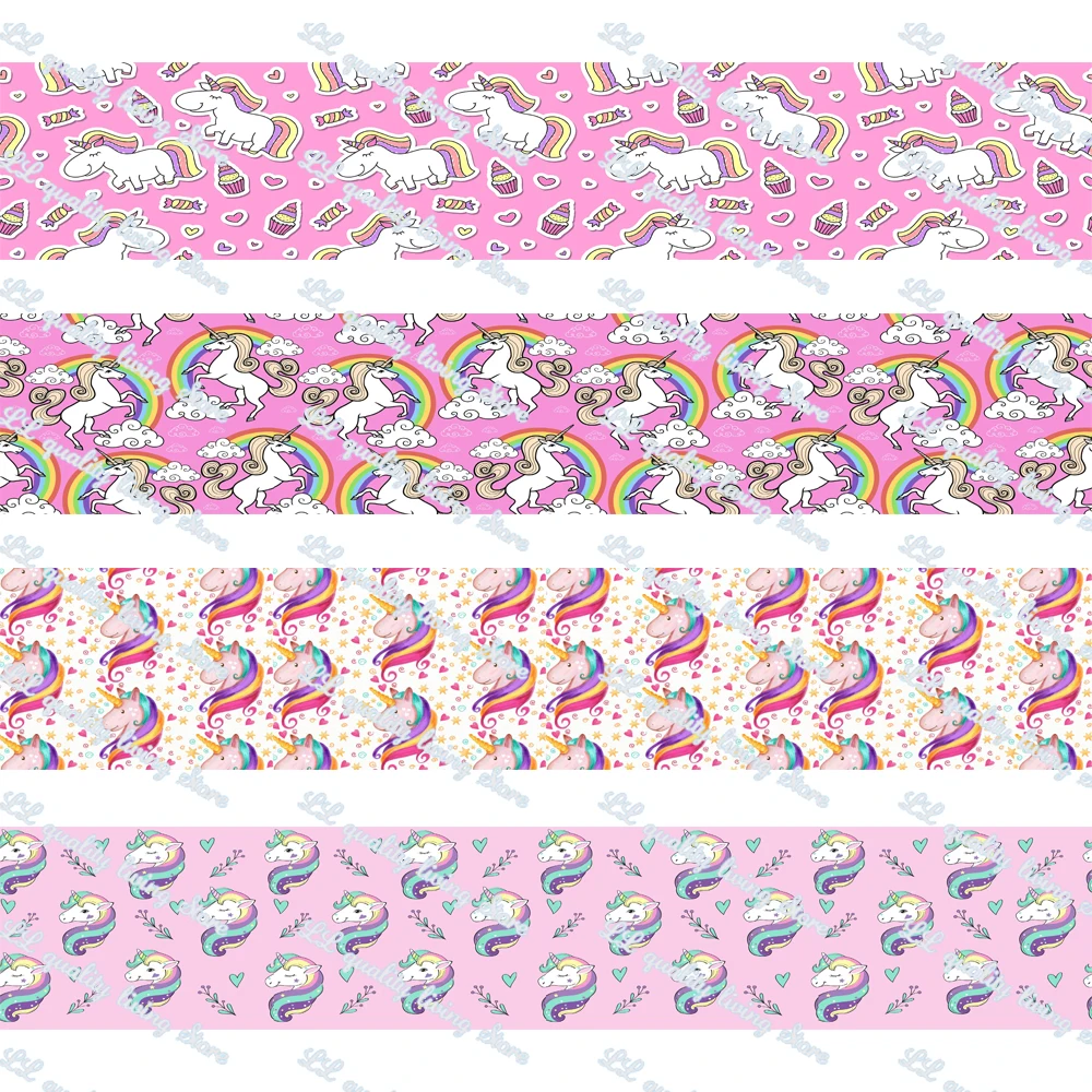 WL Cartoon Unicorn Print Grosgrain Ribbon Gift Packaging Bowknot Party Decoration Craft Supplies Wholesale 16-75mm
WL Cartoon Unicorn Print Grosgrain Ribbon Gift Packaging Bowknot Party Decoration Craft Supplies Wholesale 16-75mm