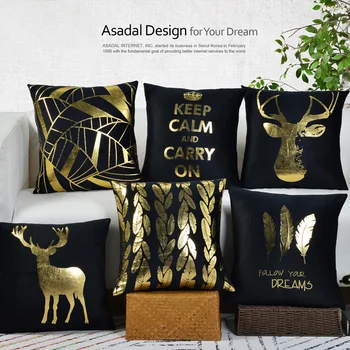 Golden Deer Pillowcases,Flannel Bronzing Pillow,Three Golden Feathers Cover and Core for Bed Sofa,45 Cm Decorative Pillow
Golden Deer Pillowcases,Flannel Bronzing Pillow,Three Golden Feathers Cover and Core for Bed Sofa,45 Cm Decorative Pillow