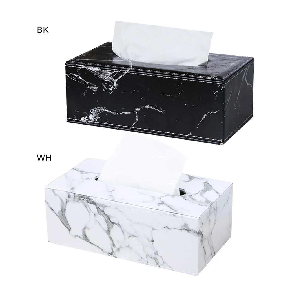 

Прямоугольная кожаная коробка для салфеток с мраморным рисунком, Обложка, держатель для отеля, роскошная деловая офисная кожаная коробка для салфеток