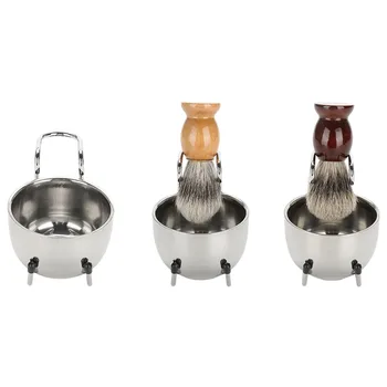 Durable Stainless Steel Men Beard Brush Set Professional Shaving Brushes With Stand Holder Soap Bowl And Brush Mustache Tools
Durable Stainless Steel Men Beard Brush Set Professional Shaving Brushes With Stand Holder Soap Bowl And Brush Mustache Tools