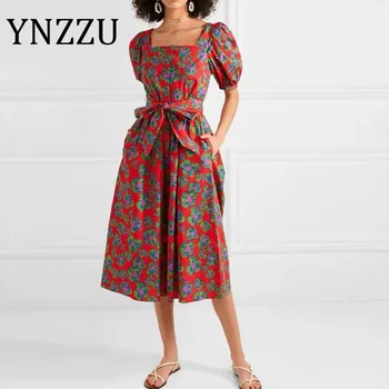 YNZZU Vintage Print Elegant Square Collar Dress Women 2020 Summer Short Sleeve Sash Elegant Female Party Dress Robe AD444
YNZZU Vintage Print Elegant Square Collar Dress Women 2020 Summer Short Sleeve Sash Elegant Female Party Dress Robe AD444