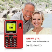 UNIWA V171 1.77" Display Wireless FM Loud Speaker Torch Up to 10 days Standby SOS 2G GMS Mobile Feature Phone Free Charging Dock
UNIWA V171 1.77" Display Wireless FM Loud Speaker Torch Up to 10 days Standby SOS 2G GMS Mobile Feature Phone Free Charging Dock