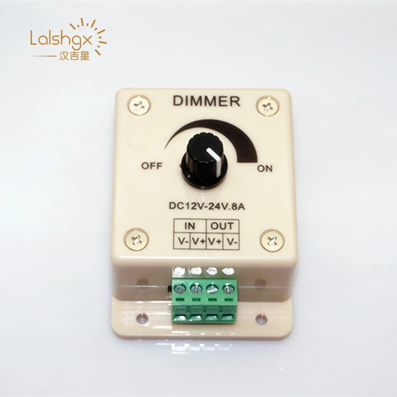 DC12V-24V 8A 96W led Rotating Dimmer Bright Brightness Adjustable Controller Single Color LED Controller Perfect for controlling
DC12V-24V 8A 96W led Rotating Dimmer Bright Brightness Adjustable Controller Single Color LED Controller Perfect for controlling