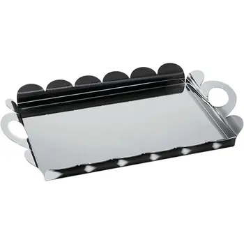 Alessi AM14 fence rectangle tray with scalloped edge and handles polished steel, 45 cm tableware
Alessi AM14 fence rectangle tray with scalloped edge and handles polished steel, 45 cm tableware