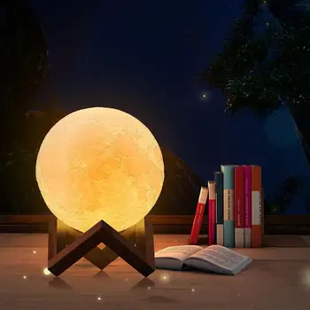 LED 16 Colors 3D Printing Warm Moon Lamp with Remote Control Touch Control Light for Room Office Decoration Night Light
LED 16 Colors 3D Printing Warm Moon Lamp with Remote Control Touch Control Light for Room Office Decoration Night Light