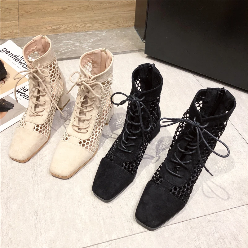 Net face hollow out female boots 2020 Spring and Autumn new net red head thick heel Martin female cool boots
Net face hollow out female boots 2020 Spring and Autumn new net red head thick heel Martin female cool boots