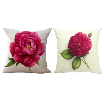 2Pcs Vintage Floral/Flower Flax Decorative Throw Pillow Case Cushion Cover Home Sofa Decorative Rose Flower 1& Rose
2Pcs Vintage Floral/Flower Flax Decorative Throw Pillow Case Cushion Cover Home Sofa Decorative Rose Flower 1& Rose