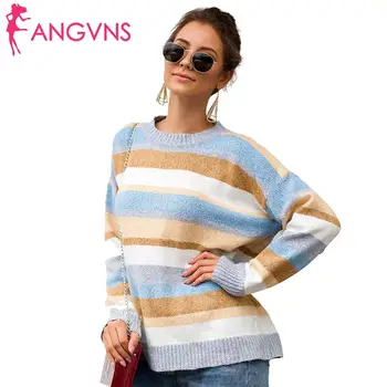 Women Fashion Stripe O Neck Long Sleeve Casual neck Pullover Sweater Autumn, Winter design Slim None
Women Fashion Stripe O Neck Long Sleeve Casual neck Pullover Sweater Autumn, Winter design Slim None