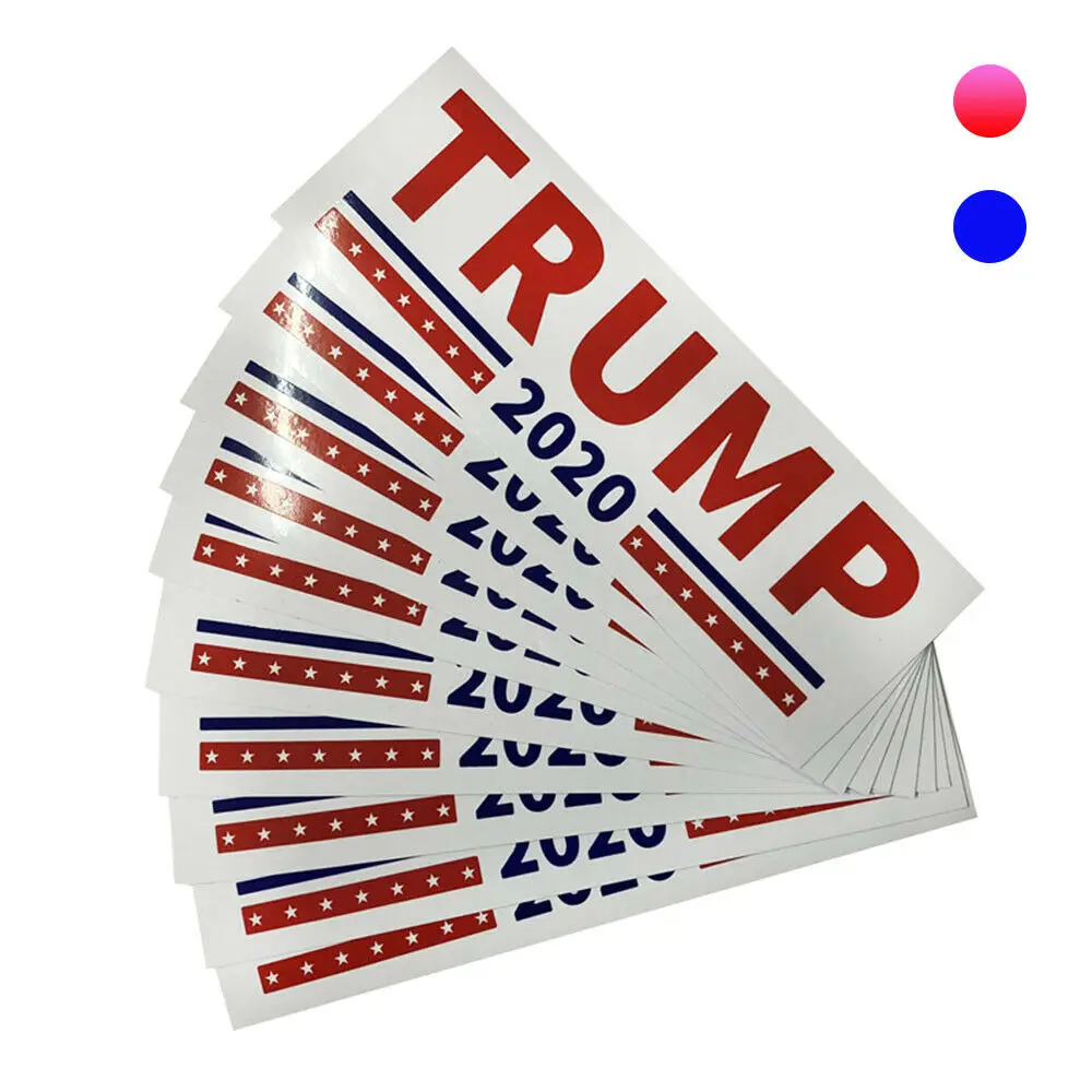 10Pcs Donald Trump For President 2020 Bumper Sticker Keep Make America Great Decal for Car Styling
10Pcs Donald Trump For President 2020 Bumper Sticker Keep Make America Great Decal for Car Styling
