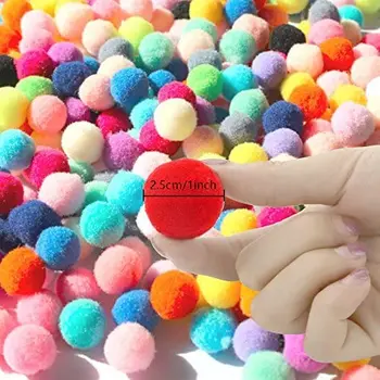 Lvcky APLANET 300pcs 1 inch Pom Poms Craft Assorted Colors for Hobby Supplies and Creative Craft DIY Material
Lvcky APLANET 300pcs 1 inch Pom Poms Craft Assorted Colors for Hobby Supplies and Creative Craft DIY Material