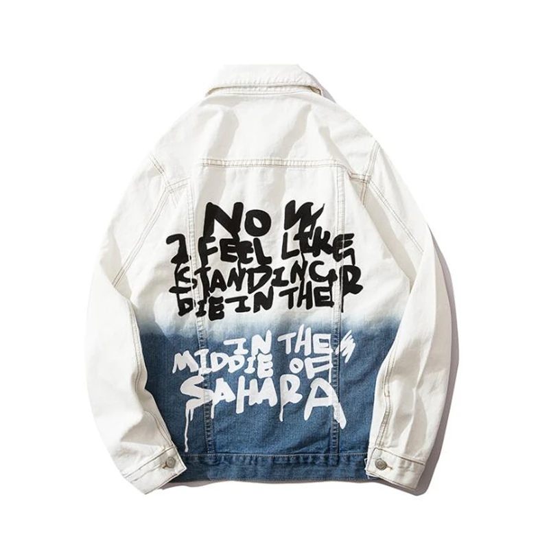 In the Middle of the Sahara Denim Jacket Men 2020 Fashion Street Gradient Men's Jackets Streetwear Clothing
In the Middle of the Sahara Denim Jacket Men 2020 Fashion Street Gradient Men's Jackets Streetwear Clothing