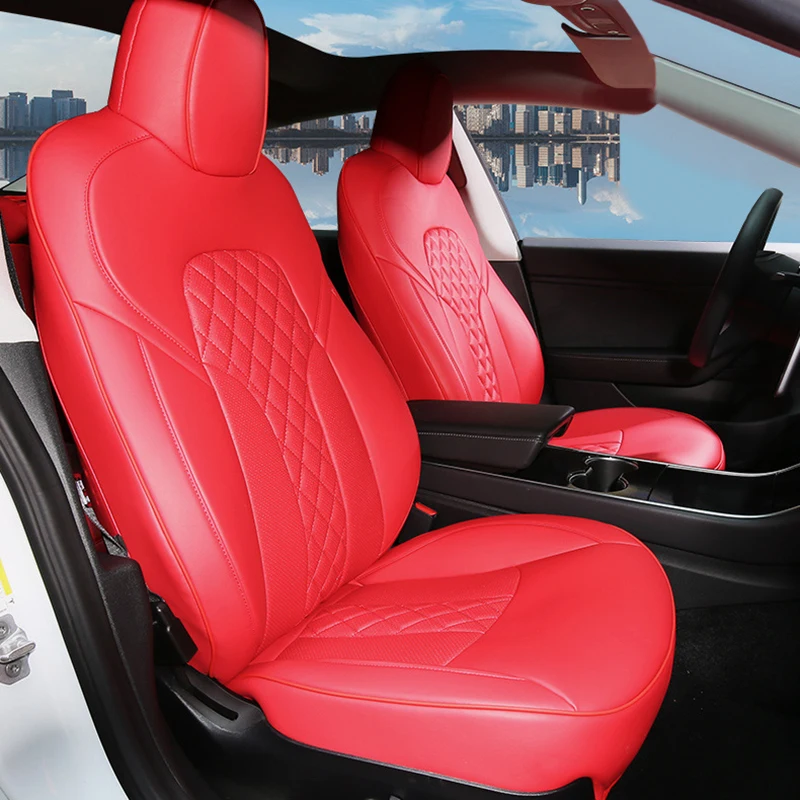 Car Seat Covers for Tesla Model 3 Full Surround Waterproof Leather Seat Protector with Air Holes Inerior Accessories
Car Seat Covers for Tesla Model 3 Full Surround Waterproof Leather Seat Protector with Air Holes Inerior Accessories