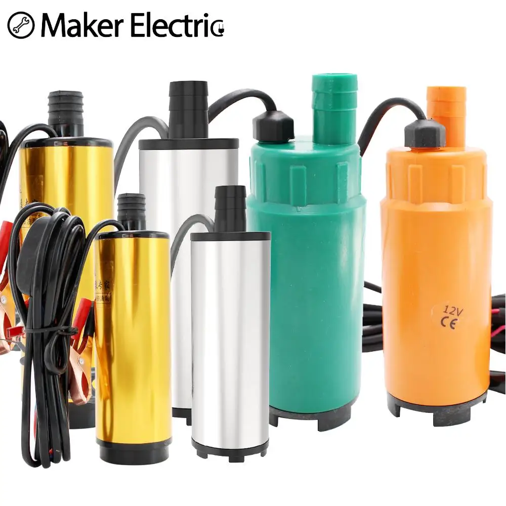 12V 24V Submersible Pump Water Oil Diesel Fuel Transfer Refueling Tool 51mm 30L/min Oil Pump Cigarette Lighter/Crocodile Clip
12V 24V Submersible Pump Water Oil Diesel Fuel Transfer Refueling Tool 51mm 30L/min Oil Pump Cigarette Lighter/Crocodile Clip