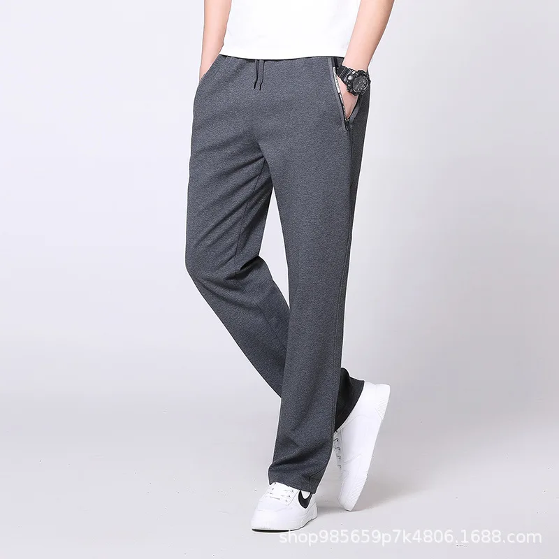 Spring And Autumn Athletic Pants MEN'S Casual Pants Elastic Waist Cotton Elasticity Sweatpants Running Loose Straight Long Pants
Spring And Autumn Athletic Pants MEN'S Casual Pants Elastic Waist Cotton Elasticity Sweatpants Running Loose Straight Long Pants