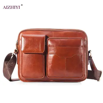 Genuine Leather Men's Shoulder Bag Vintage Male Handbags Messenger Bags Men Business Crossbody Bag Handtasche
Genuine Leather Men's Shoulder Bag Vintage Male Handbags Messenger Bags Men Business Crossbody Bag Handtasche