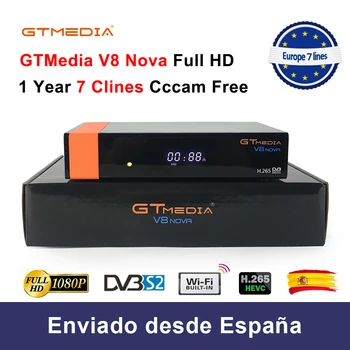 GTMedia V8 Nova Full HD DVB-S2 Satellite Receiver 1 Year Europe Cccam 7 line Same Freesat V9 Super Upgrade From Freesat V8 Super 
GTMedia V8 Nova Full HD DVB-S2 Satellite Receiver 1 Year Europe Cccam 7 line Same Freesat V9 Super Upgrade From Freesat V8 Super