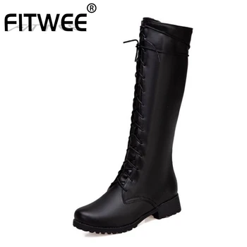 FITWEE Women 2020 Motorcycle Boots Cross Strap Flats Daily Leisure Shoes Woman Black Knee High Boots Winter Botas Size 33-43
FITWEE Women 2020 Motorcycle Boots Cross Strap Flats Daily Leisure Shoes Woman Black Knee High Boots Winter Botas Size 33-43