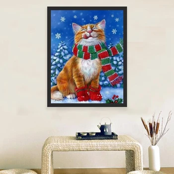 Christmas Cat Snow Diamond Painting Animal Round Full 5D DIY Mosaic Embroidery Cross Stitch Home Decor Gifts
Christmas Cat Snow Diamond Painting Animal Round Full 5D DIY Mosaic Embroidery Cross Stitch Home Decor Gifts