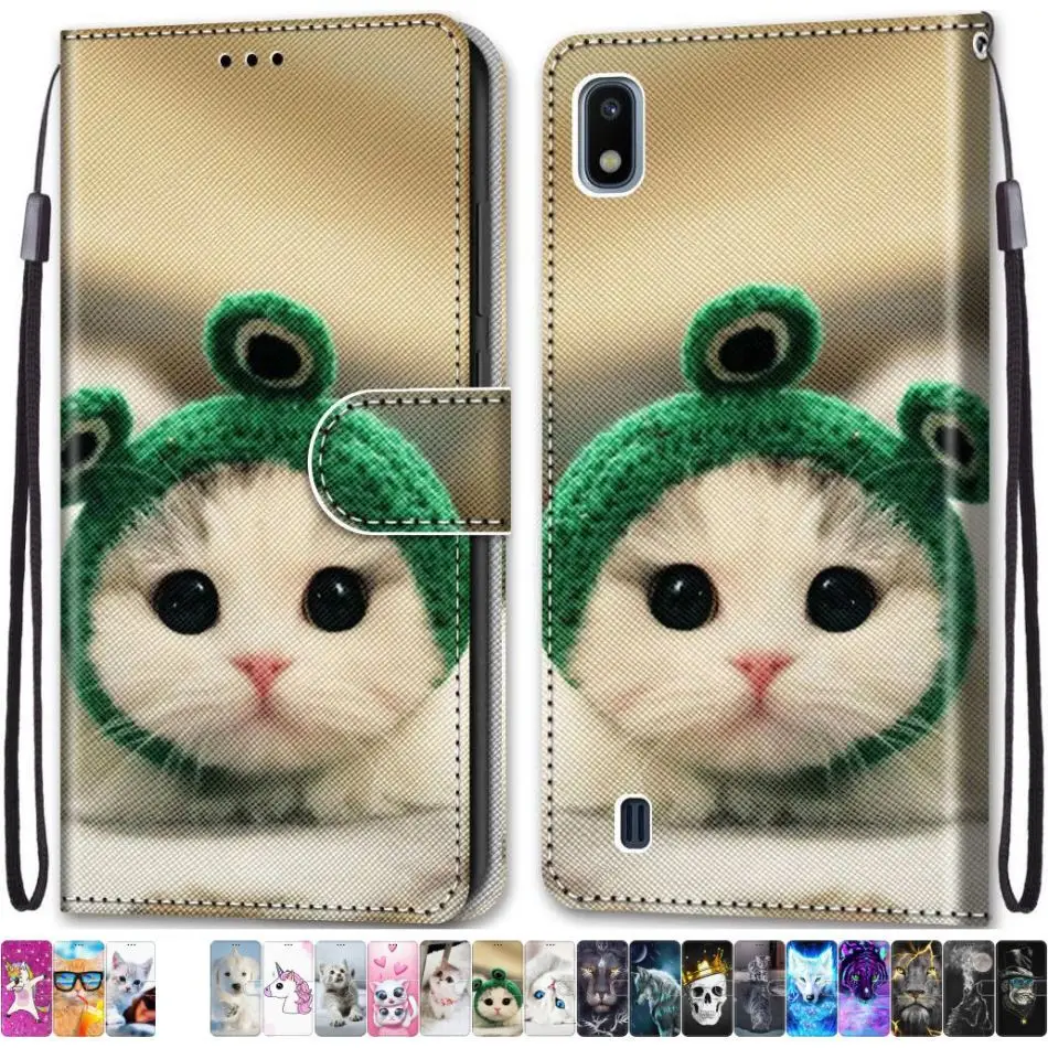 Leather Flip Funda Cute Phone Case For Box Samsung Galaxy A3 2015 A5 2016 A6 A7 A8 2018 A9 Star Pro A750 A530 A520 A510 S5 DP08F | Мобильные