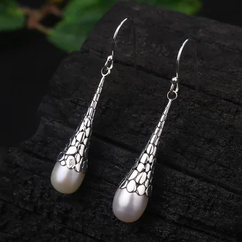 Silver retro inlay natural pearl earrings earrings earrings women's temperament versatile earrings earrings wholesale
Silver retro inlay natural pearl earrings earrings earrings women's temperament versatile earrings earrings wholesale