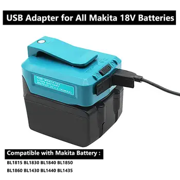 US Plug Charger for Mikita ADP05 14.4/18V Lithium-ion USB Converter Upgrade Version Floodlight Intelligent Adapter Charging
US Plug Charger for Mikita ADP05 14.4/18V Lithium-ion USB Converter Upgrade Version Floodlight Intelligent Adapter Charging