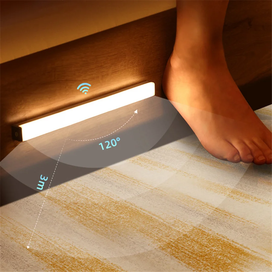 LED Night Light Motion Sensor Under Cabinet Lights USB Rechargeable Closet Night Lamp For Wardrobe Kitchen Bedroom Step Lighting
LED Night Light Motion Sensor Under Cabinet Lights USB Rechargeable Closet Night Lamp For Wardrobe Kitchen Bedroom Step Lighting