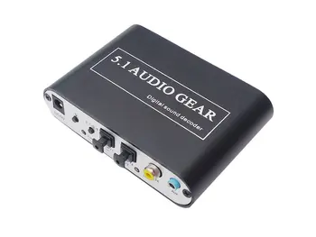 Digital 5.1 Audio Decoder Dolby Dts/Ac-3 Optical To 5.1-Channel RCA Analog Converter Sound Audio Adapter Amplifier Converter New
Digital 5.1 Audio Decoder Dolby Dts/Ac-3 Optical To 5.1-Channel RCA Analog Converter Sound Audio Adapter Amplifier Converter New