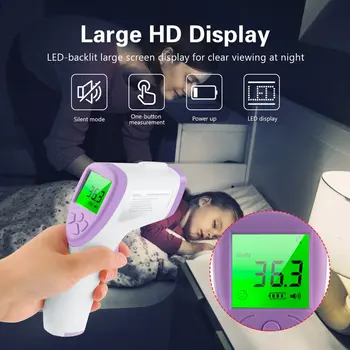 Handheld Forehead Thermometer Non-Contact Infrared Thermometer High Precision Thermometer Industrial Temperature Meter 1 Pcs
Handheld Forehead Thermometer Non-Contact Infrared Thermometer High Precision Thermometer Industrial Temperature Meter 1 Pcs
