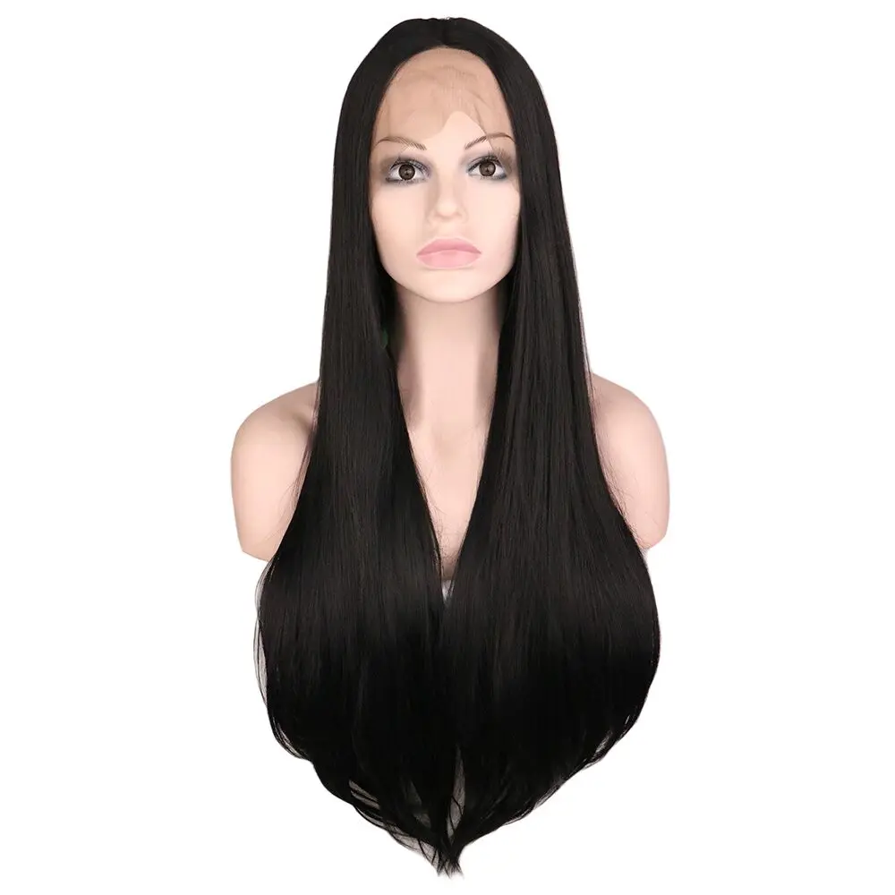 QQXCAIW Synthetic Front Lace Wig For Women Long Straight Black 1B# Natural Part Heat Resistant Fiber Wigs
QQXCAIW Synthetic Front Lace Wig For Women Long Straight Black 1B# Natural Part Heat Resistant Fiber Wigs