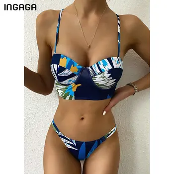 INGAGA Push Up Bikinis 2020 Swimsuits Swimwear Women Lace-up Bathing Suit Women Cross String Biquini Bikini Set Tropical Bathers
INGAGA Push Up Bikinis 2020 Swimsuits Swimwear Women Lace-up Bathing Suit Women Cross String Biquini Bikini Set Tropical Bathers