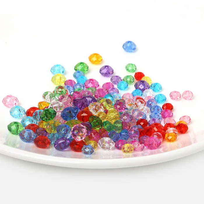 20 Mixed Hand Painted Acrylic Ball Beads Spacer Bead Round 12mm