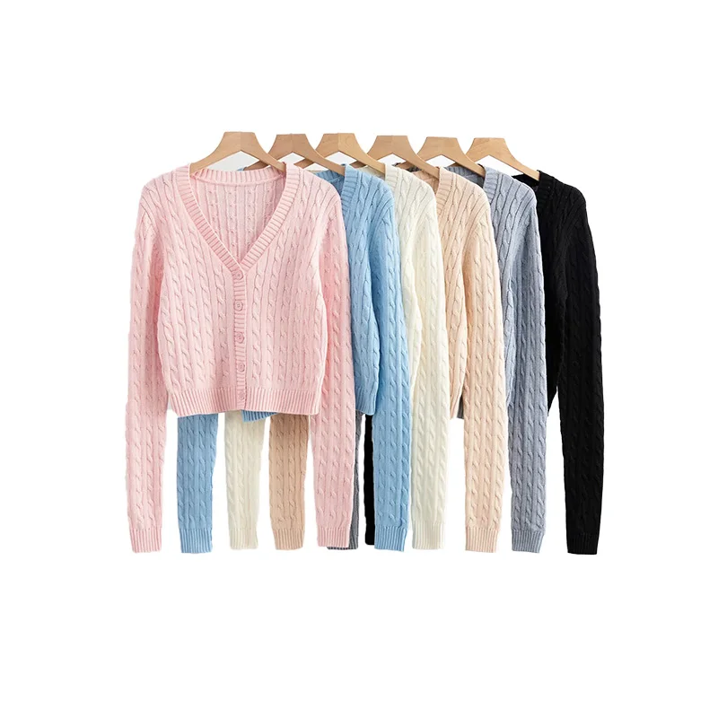 Women's New Cardigan Sweater Autumn 2020 Basic Casual V-Neck Long Sleeve Solid Color Single Breasted Female Tops
Women's New Cardigan Sweater Autumn 2020 Basic Casual V-Neck Long Sleeve Solid Color Single Breasted Female Tops