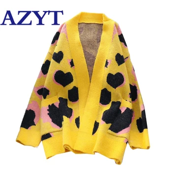 AZYT Fashion Print Knit Female Cardigan Jacket 2020 Autumn Streetwear Oversize Women's Sweater Cardigan Loose Knitwear Tops
AZYT Fashion Print Knit Female Cardigan Jacket 2020 Autumn Streetwear Oversize Women's Sweater Cardigan Loose Knitwear Tops