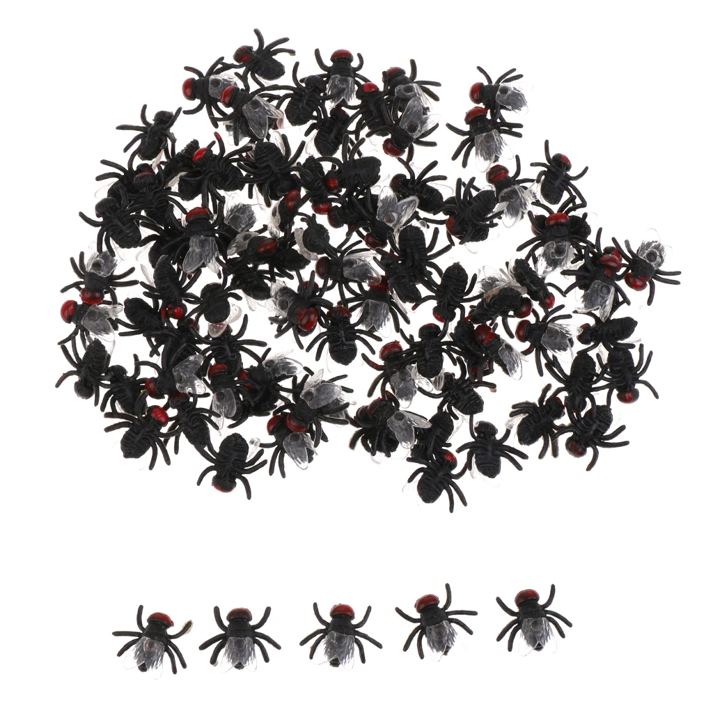 100 Rubber Fake Fly s Vivid Bug Joke Toy Trick Gag Party Favors 100 Rubber Fake Fly s Vivid Bug Joke Toy Trick Gag Party Favors