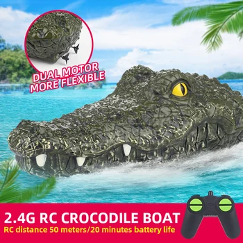 2.4G RC Boat Spoof Jokes Interesting Prank Speedboat Electric Simulation Crocodiles Head Racing Boat Interesting Toys For Kids
2.4G RC Boat Spoof Jokes Interesting Prank Speedboat Electric Simulation Crocodiles Head Racing Boat Interesting Toys For Kids