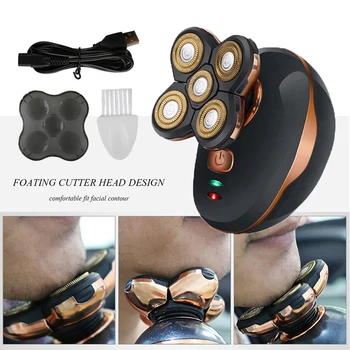 Multifunctional Five-headed Beard Trimmer USB Rechargeable Men Washable Floating Heads Shaver Hair Clipper Beard Shaving Machine
Multifunctional Five-headed Beard Trimmer USB Rechargeable Men Washable Floating Heads Shaver Hair Clipper Beard Shaving Machine