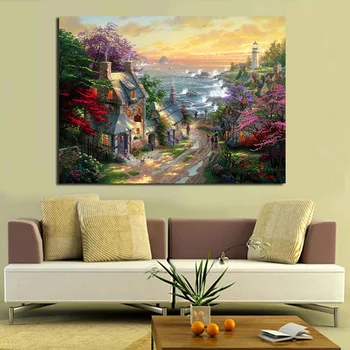 JQHYART Island Village Oil Painting Wall Art Canvas Decorative Living Room Painting Wall Painting Picture No Frame
JQHYART Island Village Oil Painting Wall Art Canvas Decorative Living Room Painting Wall Painting Picture No Frame