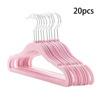 20 Pack Baby Velvet Hangers Non Slip Clothes Hangers,Ultra Thin Space Saving Kids Hangers (Pink) 
20 Pack Baby Velvet Hangers Non Slip Clothes Hangers,Ultra Thin Space Saving Kids Hangers (Pink)