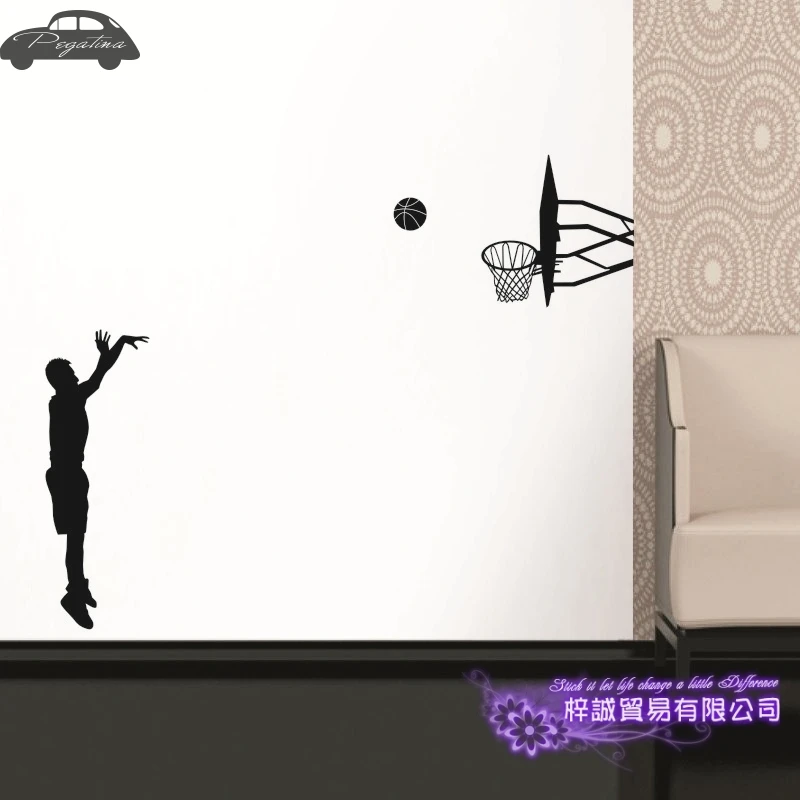 Фото 3 балла баскетболист наклейка спортивные постеры для украшения - купить